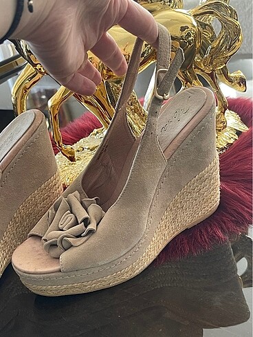 Hakiki deri platform şık ayakkabı 39 no - Görsel 5