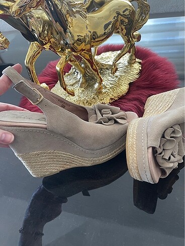 Hakiki deri platform şık ayakkabı 39 no - Görsel 9