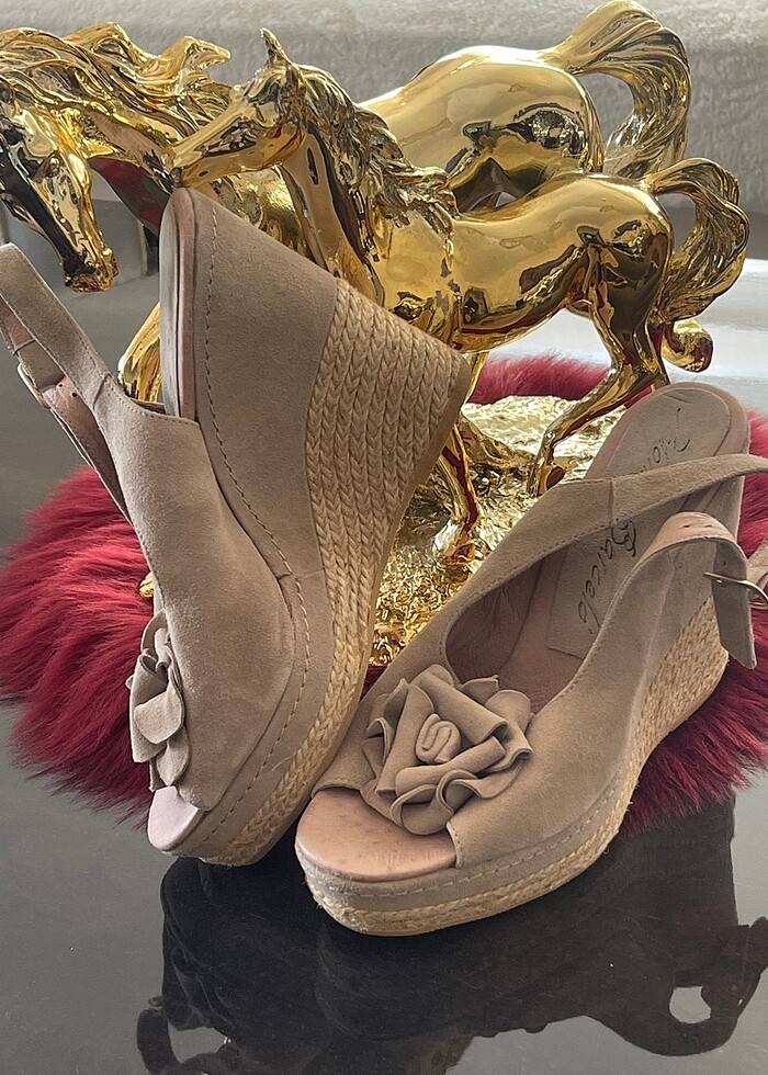 Hakiki deri platform şık ayakkabı 39 no - Görsel 3