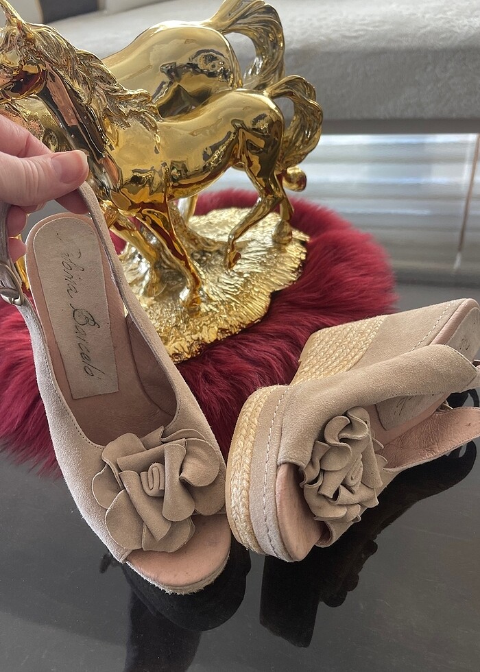 Hakiki deri platform şık ayakkabı 39 no - Görsel 2