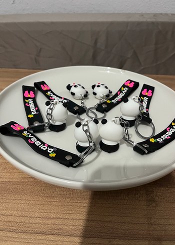 Renkli Kurdeleli Panda Anahtarlık afet fiyatı - Görsel 2