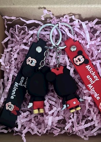 Renkli Mickey ve Minnie Anahtarlık Seti - Görsel 2