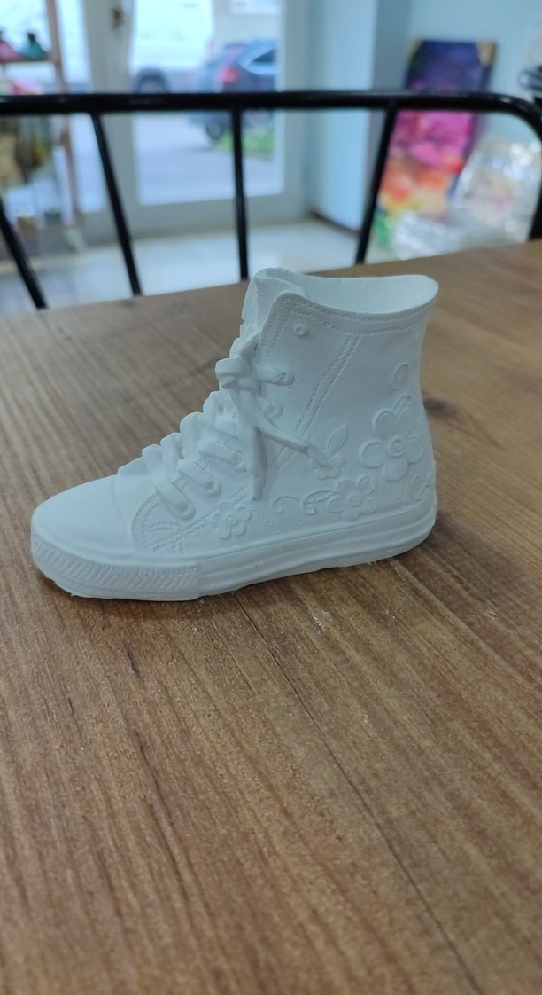 Beyaz Bağcıklı Kız Çocuk Spor Ayakkabısı ham obje - Görsel 3