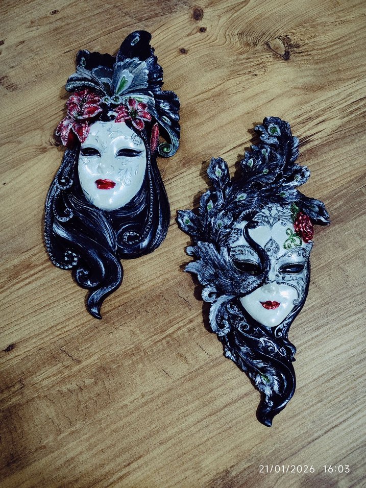 Dekoratif Kadın Maskeleri Seti - Görsel 3