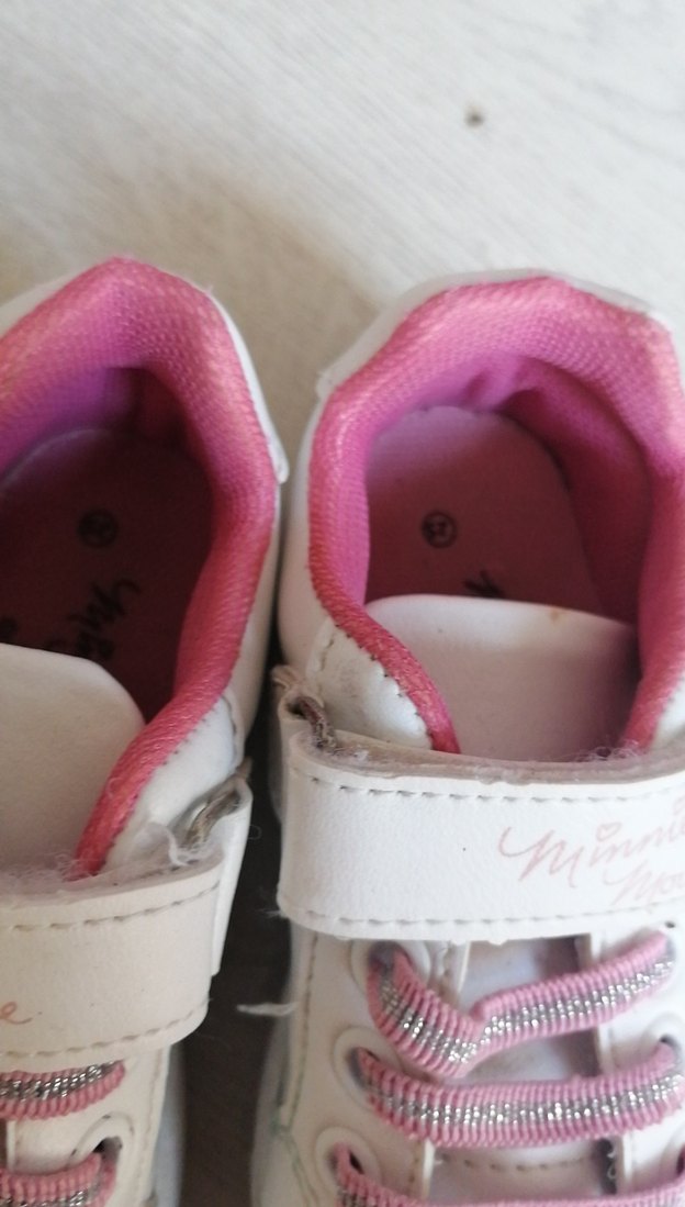 Kız Çocuk Beyaz Spor Ayakkabı Velcro - Görsel 3