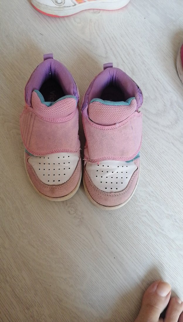 Kız Çocuk Pembe Cırt Cırtlı Spor bot - Görsel 2