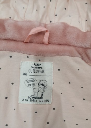 Kız Çocuk Pembe Kapüşonlu Kürklü Mont - Görsel 2