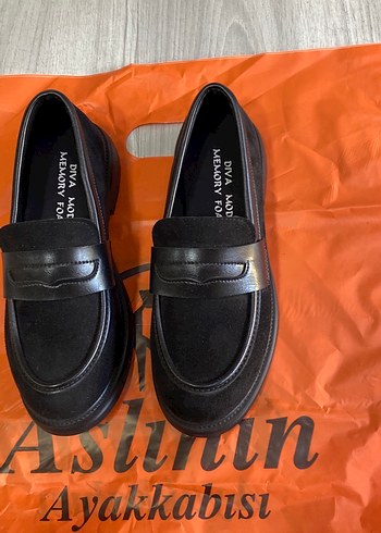 Siyah Kadın Platform Topuklu Loafer Ayakkabı - Görsel 2