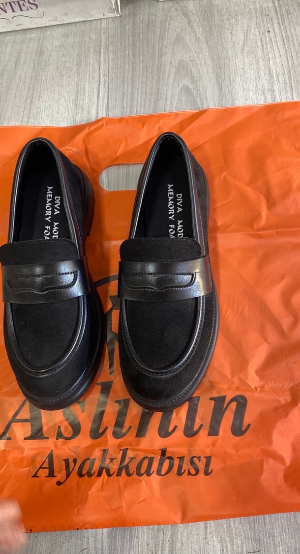 Siyah Kadın Platform Topuklu Loafer Ayakkabı - Görsel 2