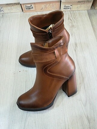 Taba cilt deri topuk 10 cm pilatforum 2 cm