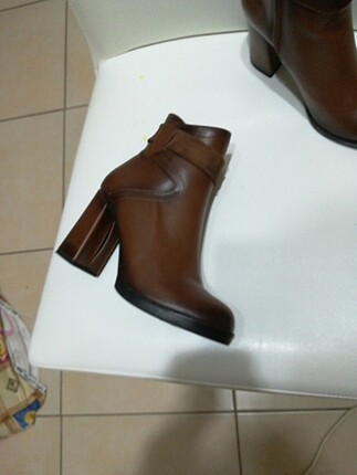 Taba cilt deri topuk 10 cm pilatforum 2 cm