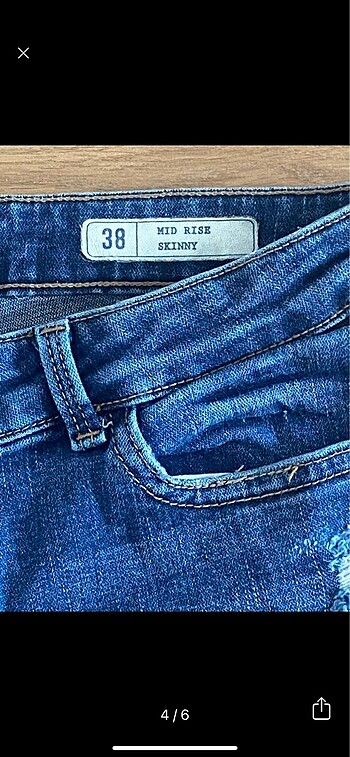 38 Beden lacivert Renk Zara Jean