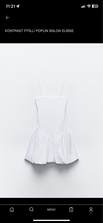 Zara poplin elbise