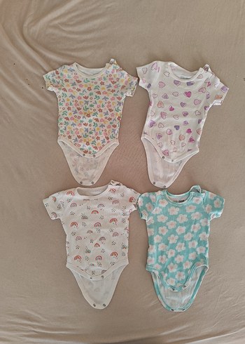 Kız Bebek Kısa Kollu çıtçıtlı Body Seti - Görsel 2