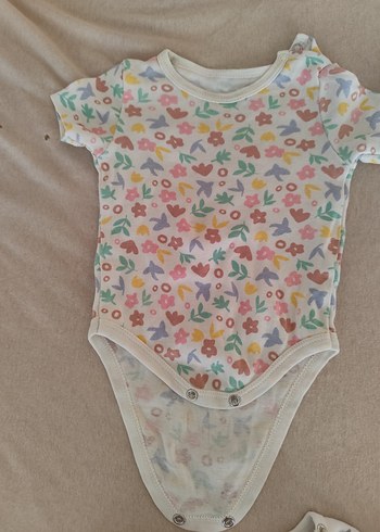 Kız Bebek Kısa Kollu çıtçıtlı Body Seti - Görsel 6