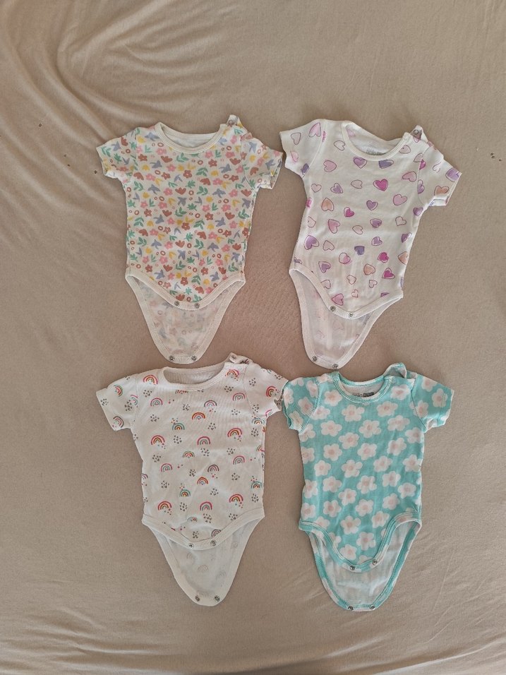 Kız Bebek Kısa Kollu çıtçıtlı Body Seti - Görsel 2