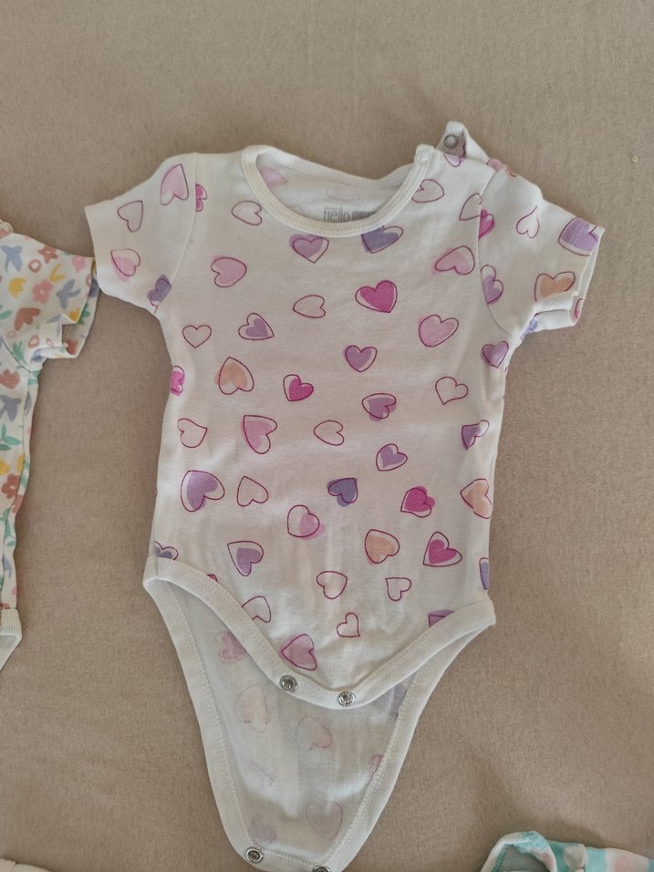 Kız Bebek Kısa Kollu çıtçıtlı Body Seti - Görsel 5