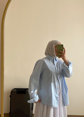 Mavi Jeans Düğmeli Mavi Kadın Gömlek