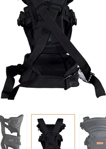 Siyah Bebek Taşıyıcı Kanguru - Görsel 2