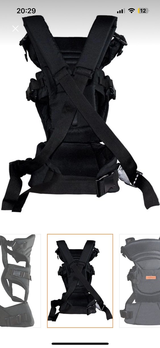 Siyah Bebek Taşıyıcı Kanguru - Görsel 2