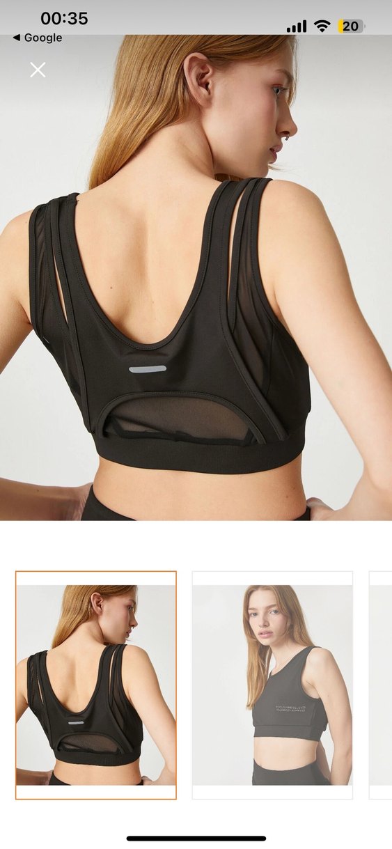 Siyah Baskılı Mini Spor Atlet - Görsel 2