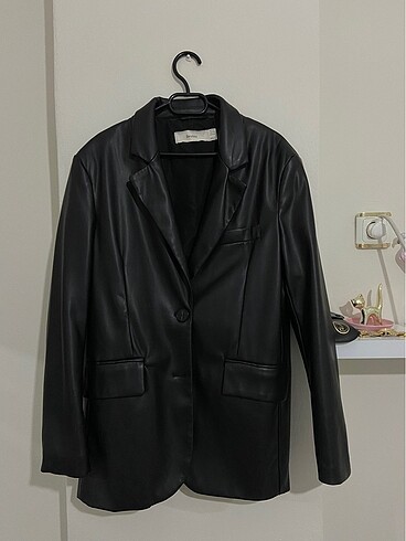 Bershka deri blazer