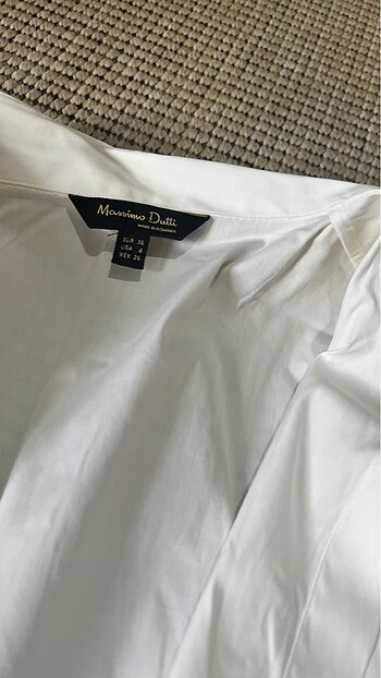 Massimo Dutti Beyaz Pamuklu Gömlek