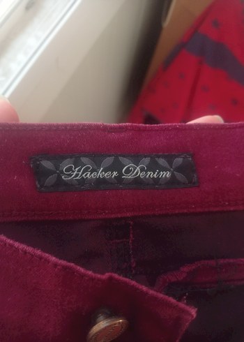 m Beden Bordo Normal Boy İspanyol Paça Pantolon