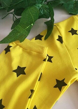8 Yaş Beden sarı Renk Pijama takimi