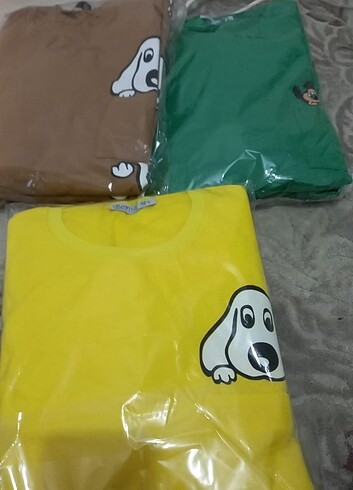 Diğer Köpek baskılı cepli sweat