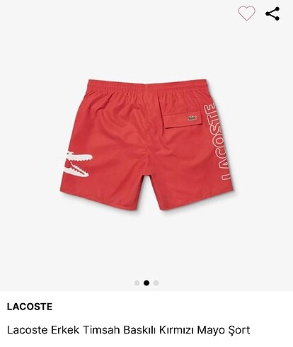 Lacoste Lacoste etiketli erkek mayo şort