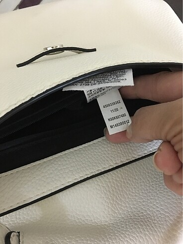 Beden beyaz Renk Minimal Monogram Mini Top Handle Kadın Omuz Çantası