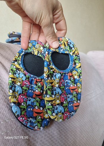 Renkli Erkek Çocuk Sıcak Terlikler Velcro