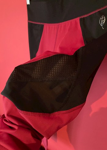 Kadın Penti Bordo Spor Midi Tayt - Görsel 2