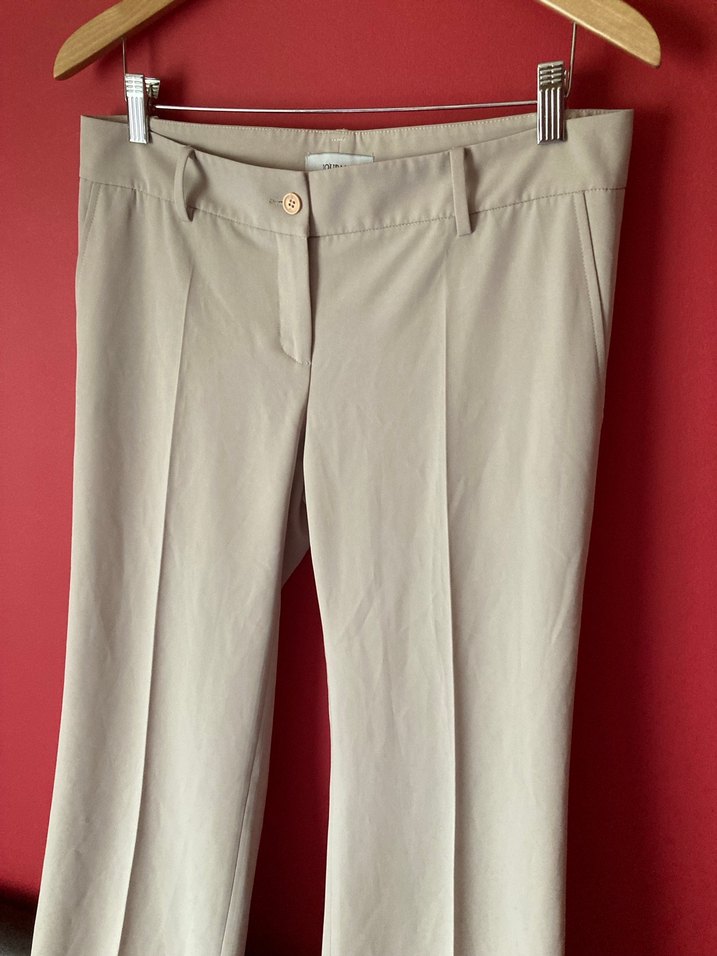 Journey bej kumaş pantalon - Görsel 3