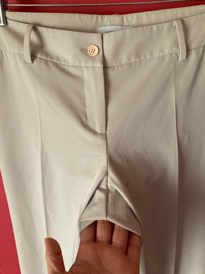 Journey bej kumaş pantalon - Görsel 2