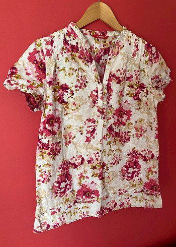 Lc Waikiki Çiçek Desenli Bohem Keten Bluz - Görsel 2