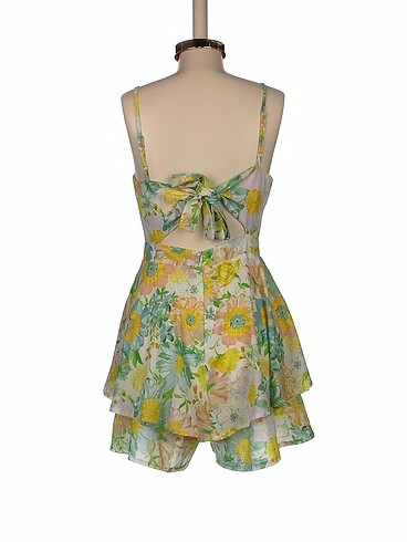 s Beden Vintage Love Kısa Tulum %70 İndirimli.