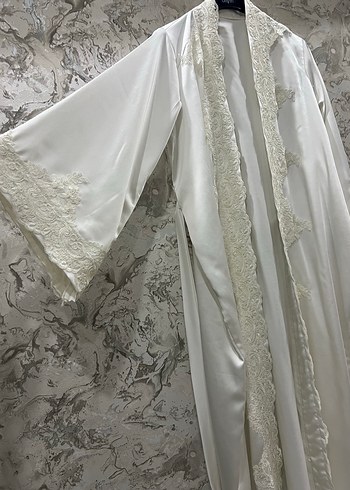 İpek saten Lohusa Sabahlığı - Görsel 3