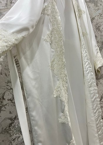 İpek saten Lohusa Sabahlığı - Görsel 5