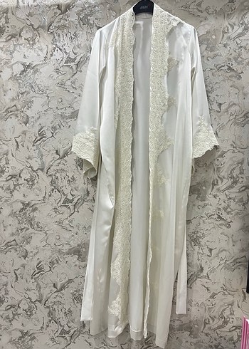 İpek saten Lohusa Sabahlığı - Görsel 3