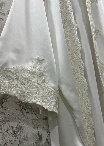 İpek saten Lohusa sabahlığı - Görsel 4