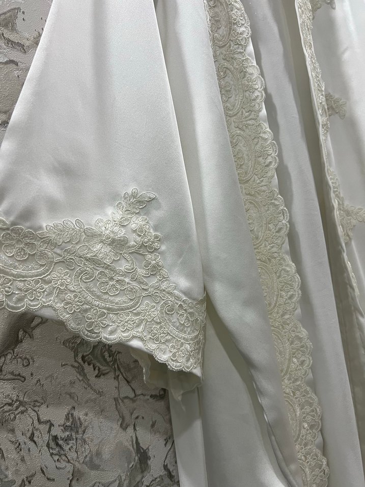 İpek saten Lohusa sabahlığı - Görsel 4