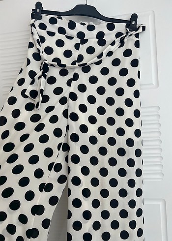 Uzun Puantiyeli pantolonlu takım - Görsel 3