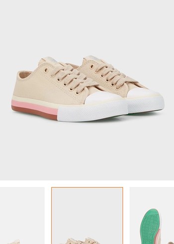 Bej Kadın Spor Ayakkabı Platform Tabanlı - Görsel 4