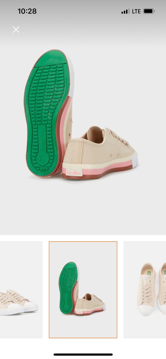 Bej Kadın Spor Ayakkabı Platform Tabanlı - Görsel 3