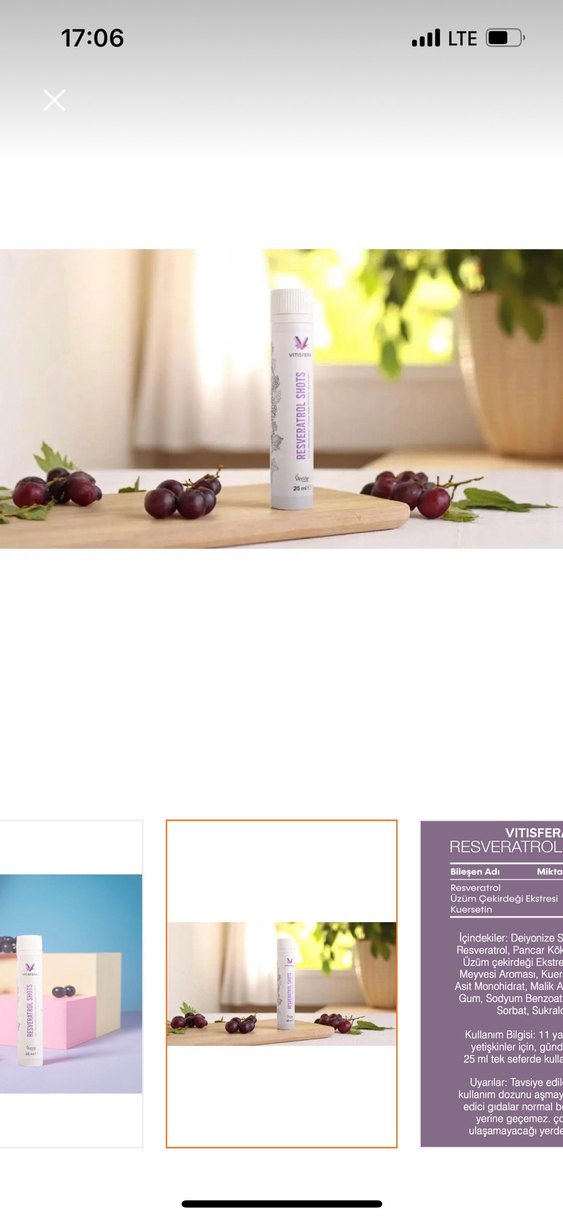 Verite Vitisfera Resveratrol Shots 20'li - Görsel 3