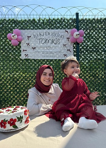 LC Waikiki Bordo Dantelli Uzun Kollu Kız Elbise