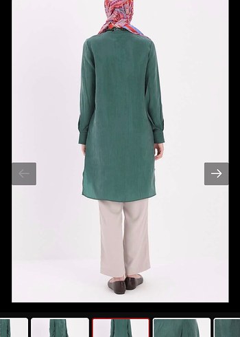 Allday Zümrüt Yeşili şık Gömlek - Görsel 3