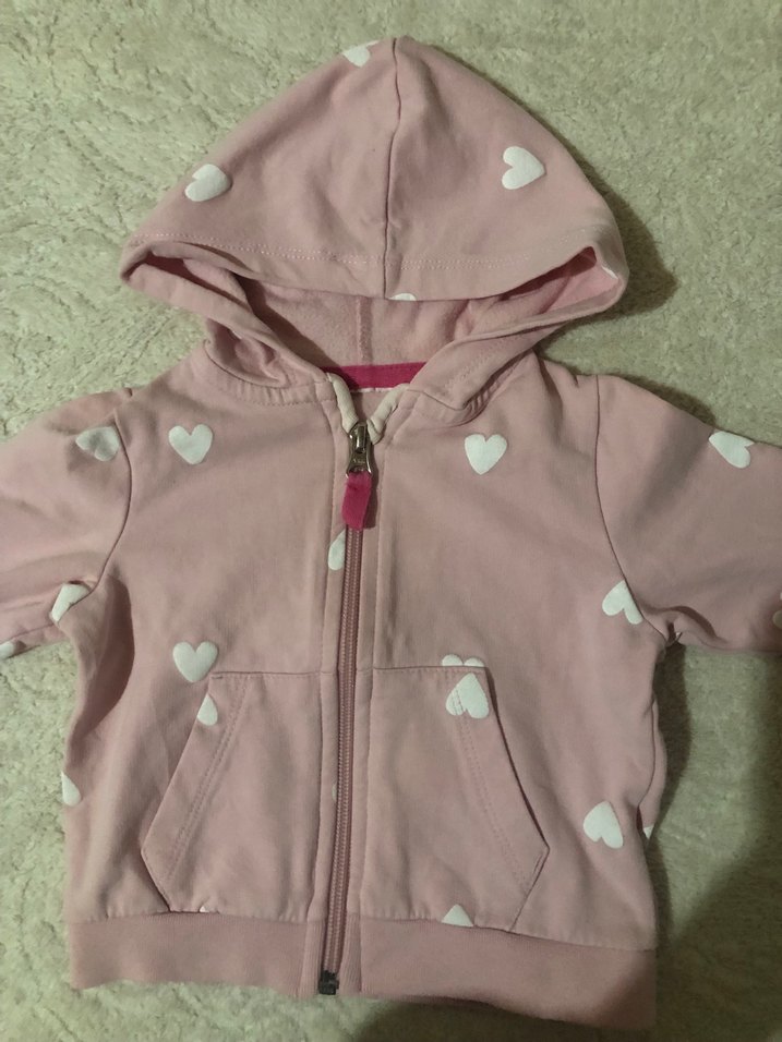 Kız Çocuk Gri Kapüşonlu Nakışlı Ceket - Görsel 4